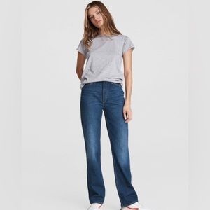 Rag & Bone Alex High-Rise Straight in Stowe NEW